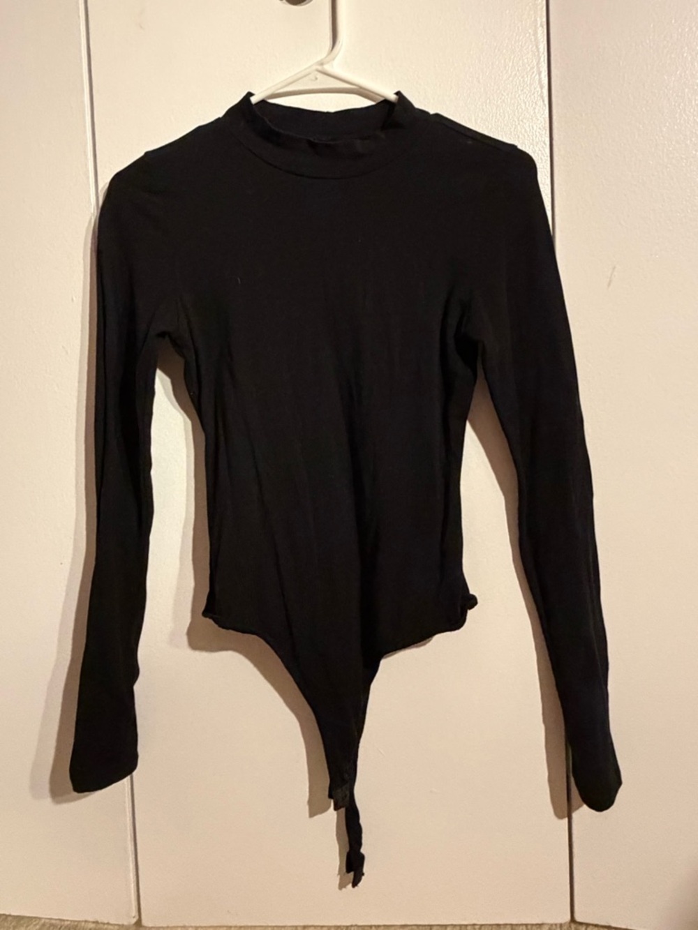Black Long-Sleeve Bodysuit - Women Tops